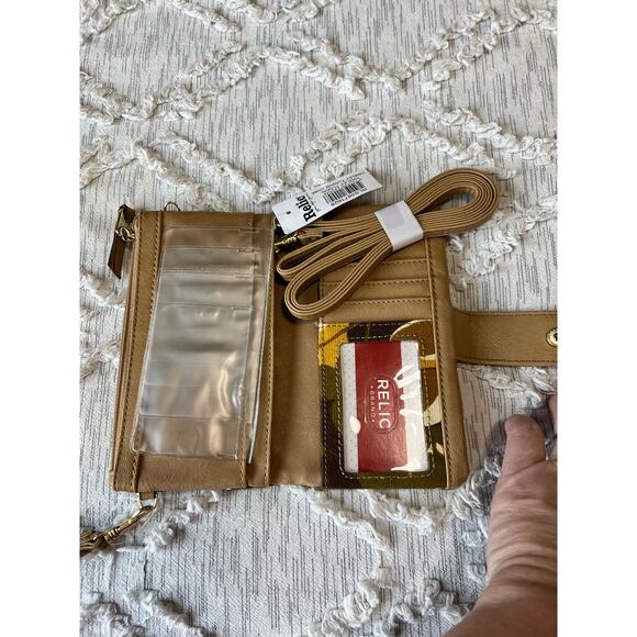 RELIC Crossbody PurseCoverts To Wristlet Adjustable Strap Harvest Floral Pattern - Picture 2 of 6